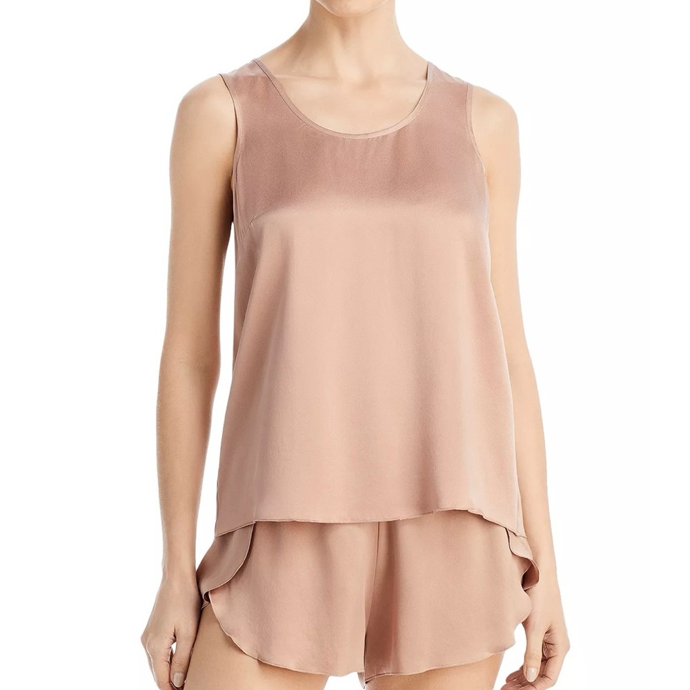 Lunya Washable Silk Tulip Back Pajama Set (Medium, Otium Tan)